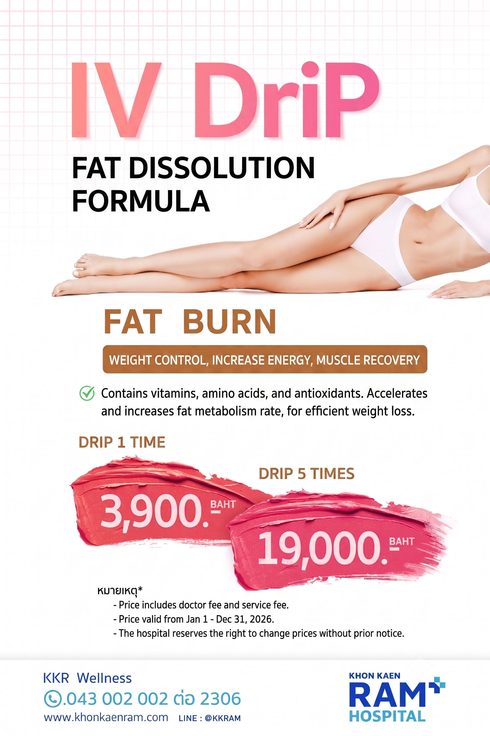 IV Drip – สูตรสลายไขมัน Fat Burn